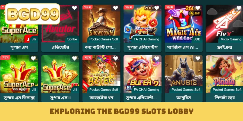Exploring the BGD99 slots lobby
