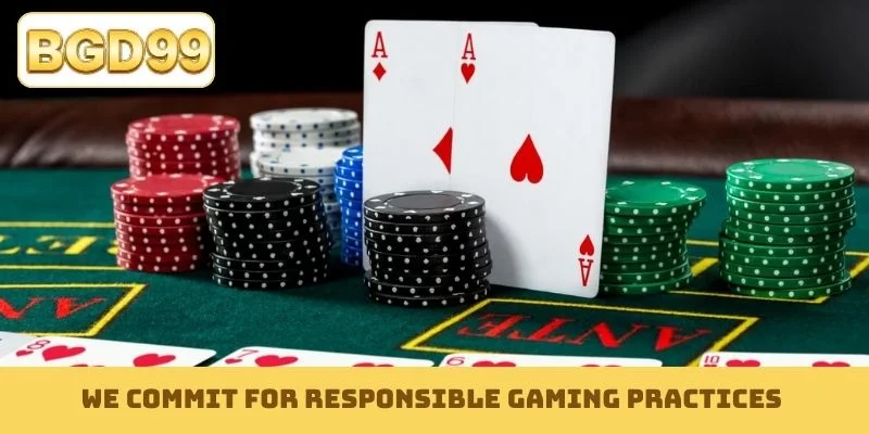 We commit for responsible gaming practices